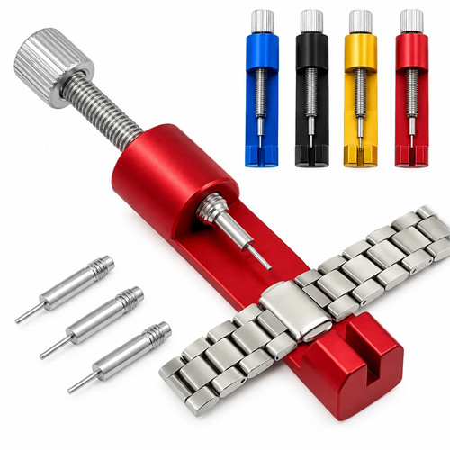 Metal watch strap link pin - strap,