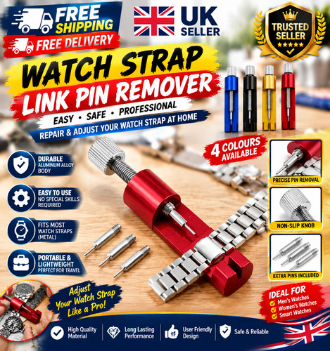New metal watch strap link - new, pin